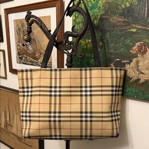 Burberry London Nova Check Tote Bag